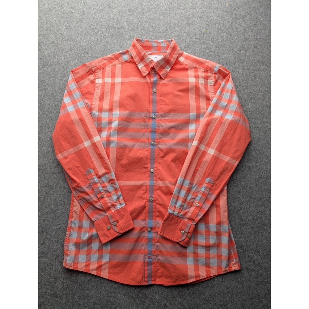 Southern Tide Men's Multicolored Plaid Shirt Button-up Medium Long Sleeve